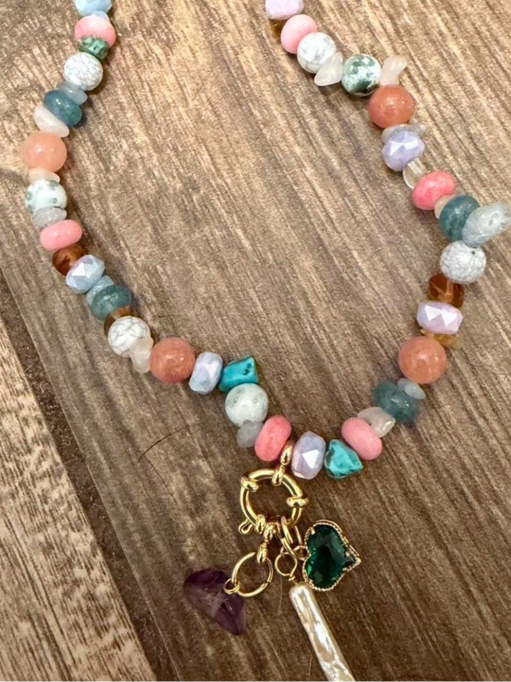 Custom Stone Pastel Necklace
